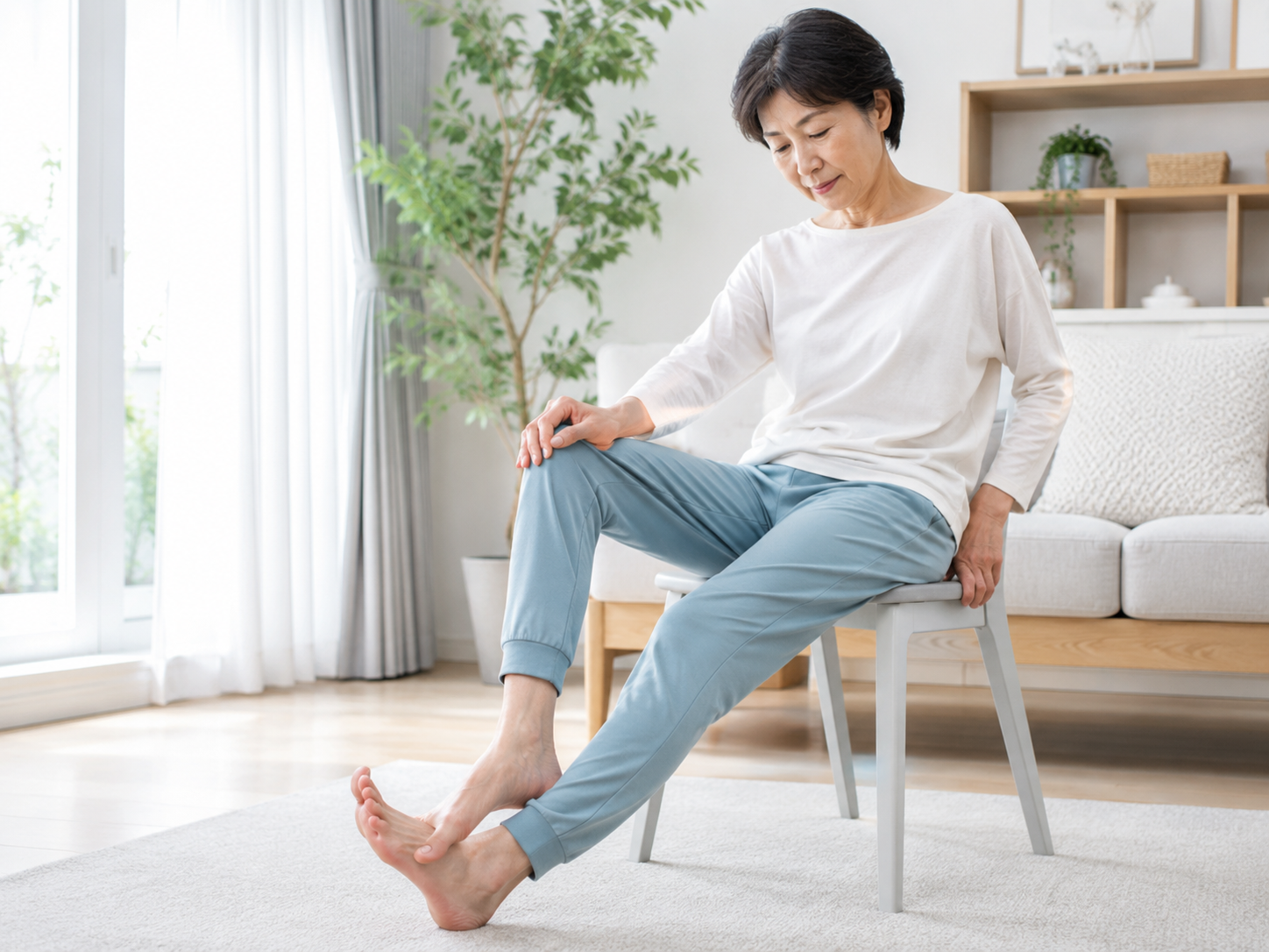 帰宅後は強いストレッチを足すより身体を落ち着かせましょう